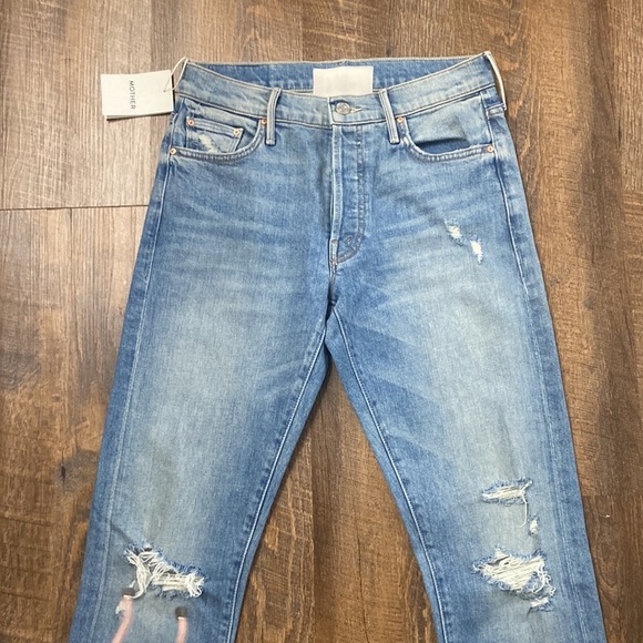 MOTHER STINGER FLOOD IN HIGH AS THE HEAVENS STRAIGHT SKINNY,HIGH RISE,BUTTON FLY - Picture 11 of 16